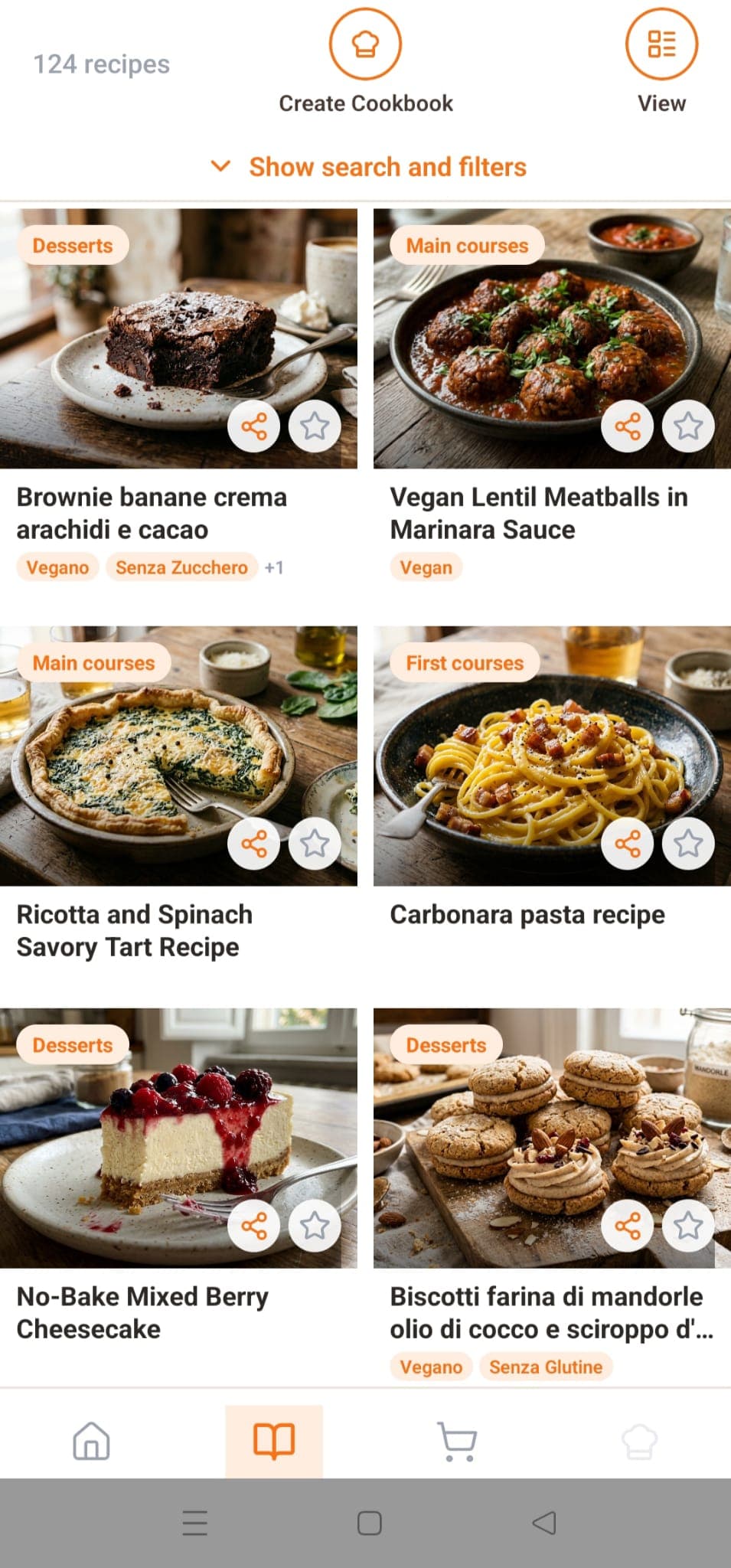 My recipes in Kook Board